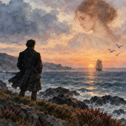 Behold the Hour, the Boat, Arrive - poem by - Robert Burns