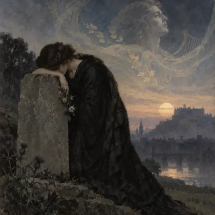 Epitaph. Here Lies Robert Fergusson, Poet - poem by - Robert Burns