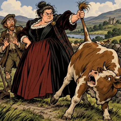 Grim Grizzle - poem by - Robert Burns