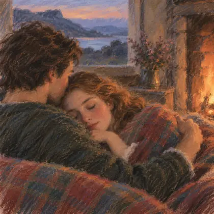 Lassie Lie Near Me - poem by - Robert Burns
