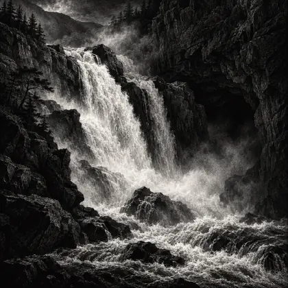 Lines on the Fall of Fyers, Near Loch Ness - poem by - Robert Burns