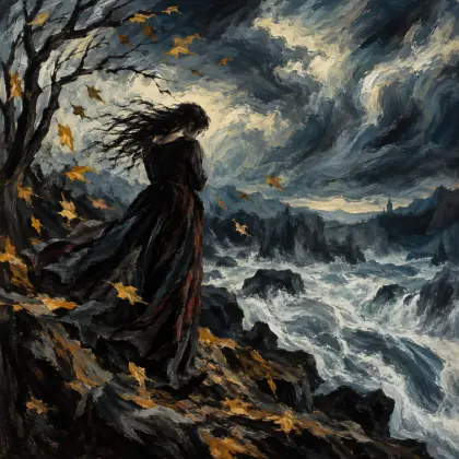 Raving Winds Around Her Blowing - poem by - Robert Burns