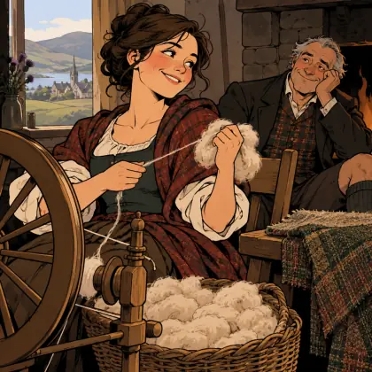The Cardin' O't, the Spinnin' O't - poem by - Robert Burns