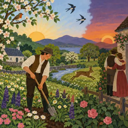 The Gardener Wi' His Paidle - poem by - Robert Burns