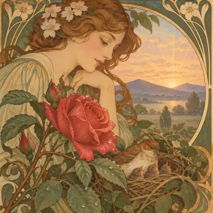 The Rosebud - poem by - Robert Burns
