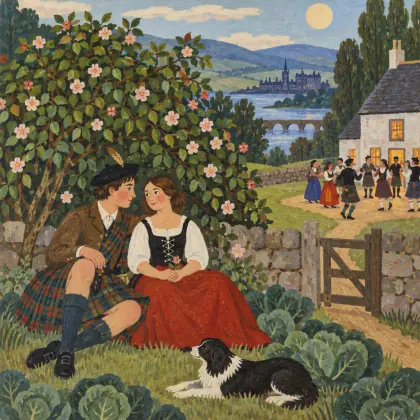 There Grows a Bonnie Brier Bush - poem by - Robert Burns
