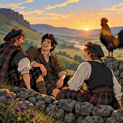 There's Three True Gude Fellows - poem by - Robert Burns