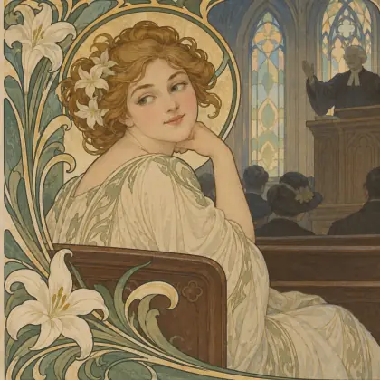 To Miss Ainslie, in Church - poem by - Robert Burns
