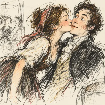 When She Cam Ben She Bobbed - poem by - Robert Burns