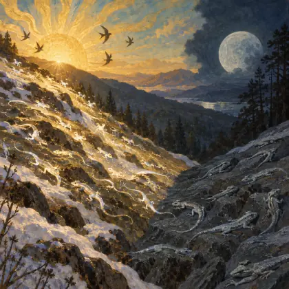 A Hillside Thaw - poem by - Robert Frost