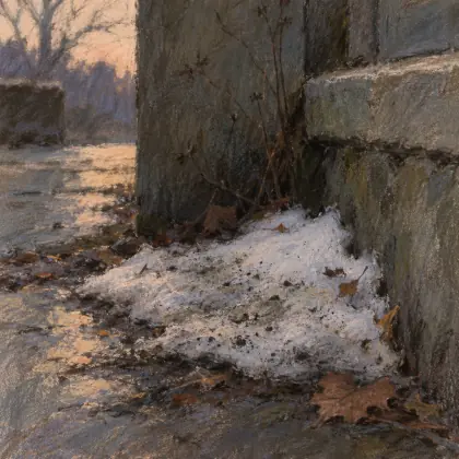 A Patch of Old Snow - poem by - Robert Frost