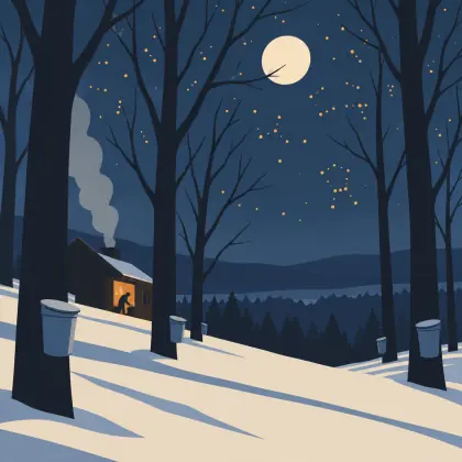 Evening in a Sugar Orchard - poem by - Robert Frost