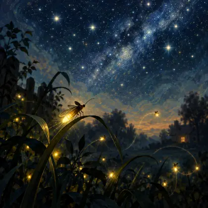 Fireflies in the Garden - poem by - Robert Frost