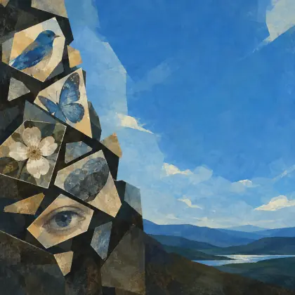 Fragmentary Blue - poem by - Robert Frost