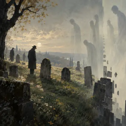 In a Disused Graveyard - poem by - Robert Frost