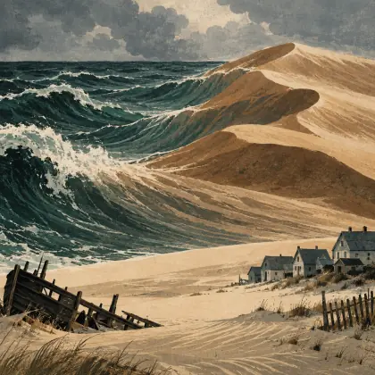Sand Dunes - poem by - Robert Frost