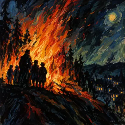 The Bonfire - poem by - Robert Frost