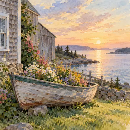 The Flower Boat - poem by - Robert Frost