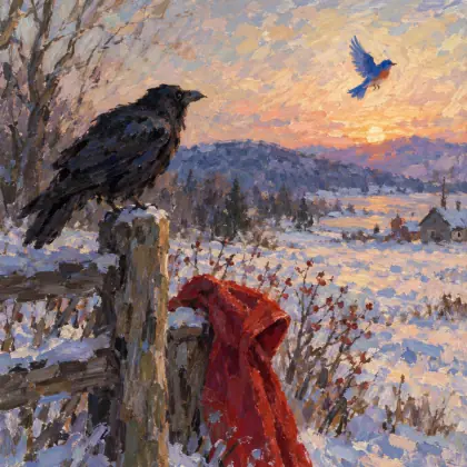 The Last Word of a Blue Bird - poem by - Robert Frost