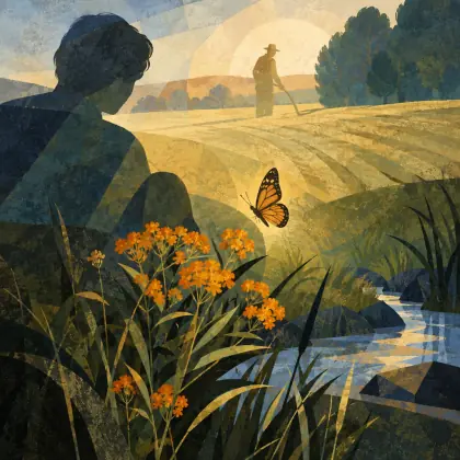 The Tuft of Flowers - poem by - Robert Frost