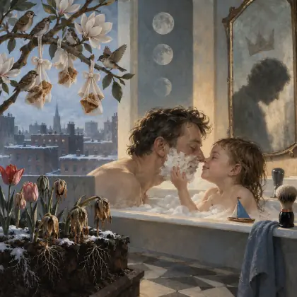 Home After Three Months Away - poem by - Robert Lowell