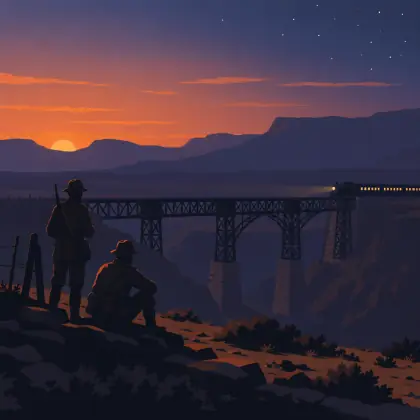 Bridge-guard in the Karroo - poem by - Rudyard Kipling