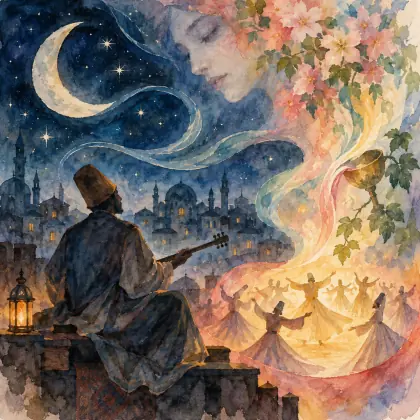 Because I Cannot Sleep - poem by - Rumi