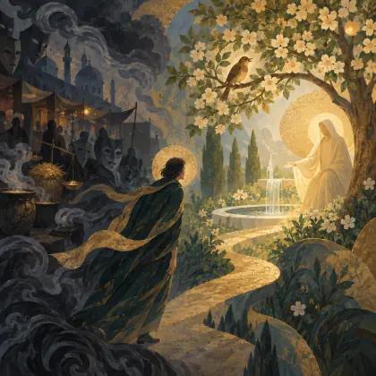 Stay Close, My Heart - poem by - Rumi