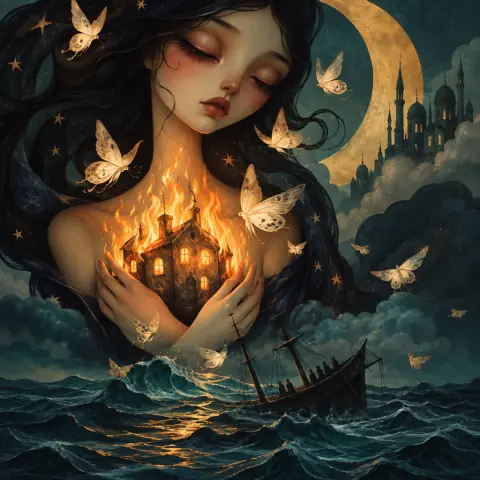 The Ship Sunk in Love - poem by - Rumi