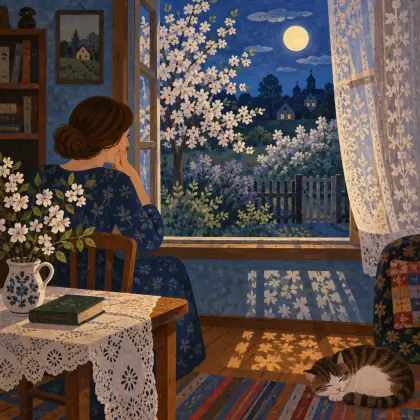 A Blue May. an Eventide Warmth - poem by - Sergei Yesenin