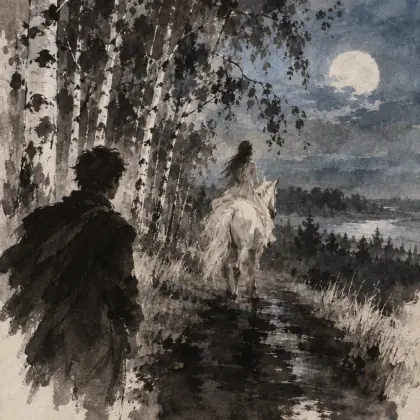 A Dream: Black Road - poem by - Sergei Yesenin