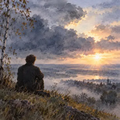 Behind the Cloudy Horizon - poem by - Sergei Yesenin