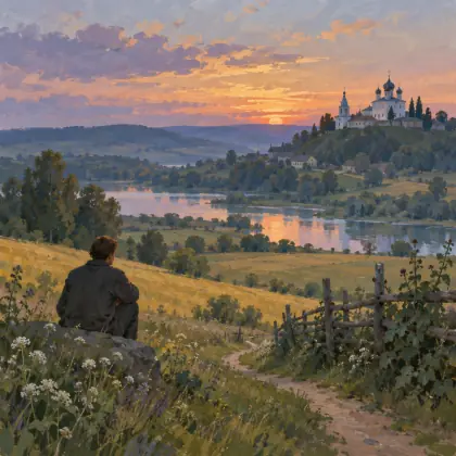 Beyond the Hills, Beyond the Yellow Valleys - poem by - Sergei Yesenin