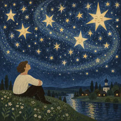 Clear Little Stars, High Bright Stars - poem by - Sergei Yesenin