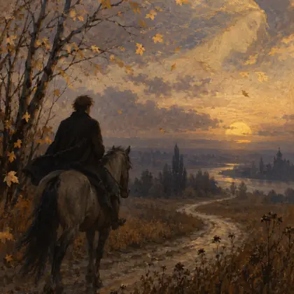 Hopes, Painted by the Autumn Cold, Are Shining - poem by - Sergei Yesenin