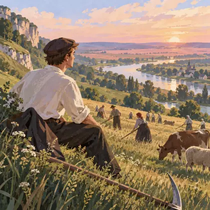 I'm Walking Through the Valley. a Cap on My Head - poem by - Sergei Yesenin