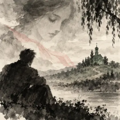 In the Green Church Beyond the Hill - poem by - Sergei Yesenin