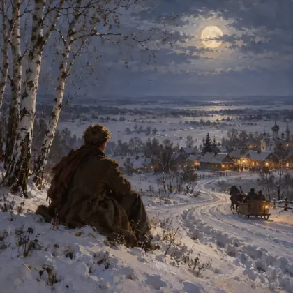 Scattered Shrubs. Vast Steppe Horizons - poem by - Sergei Yesenin