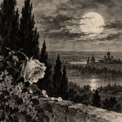 Tell Me Why the Moon Shines Palely - poem by - Sergei Yesenin