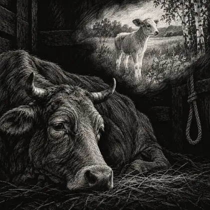 The Cow - poem by - Sergei Yesenin