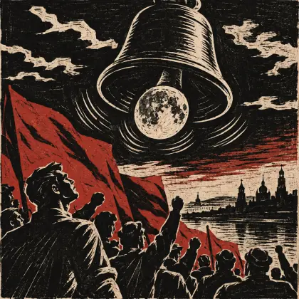 The Moon Is the Tongue - poem by - Sergei Yesenin