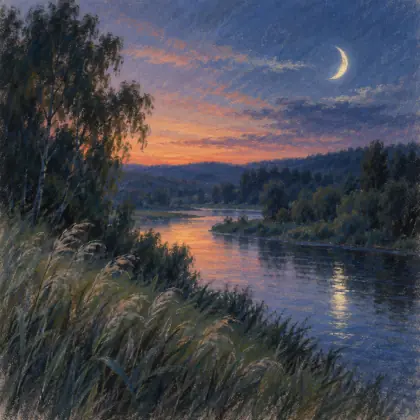 The Night - poem by - Sergei Yesenin