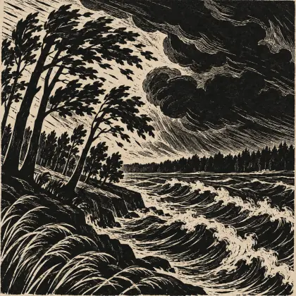 The Storm - poem by - Sergei Yesenin