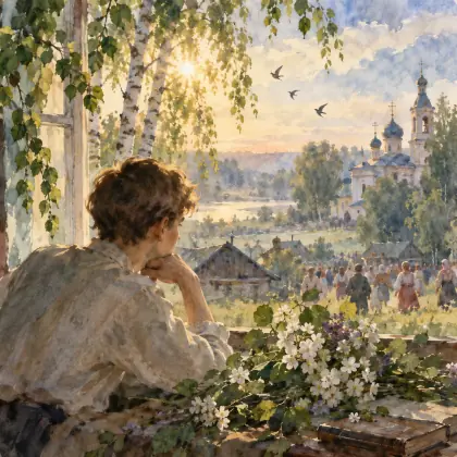 Trinity Devotions. Morning Cannon Rite - poem by - Sergei Yesenin