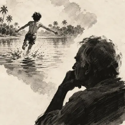 Indian Boyhood - poem by - Spike Milligan