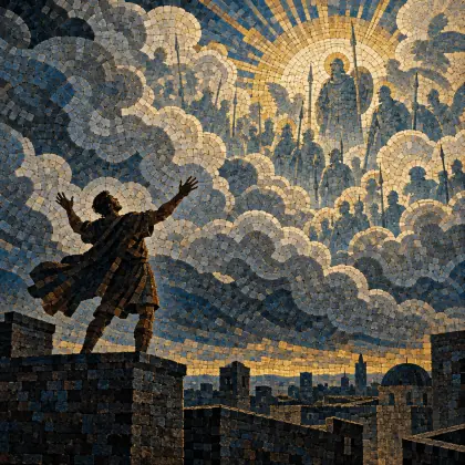 Once a Man Clambering to the Housetops - poem by - Stephen Crane