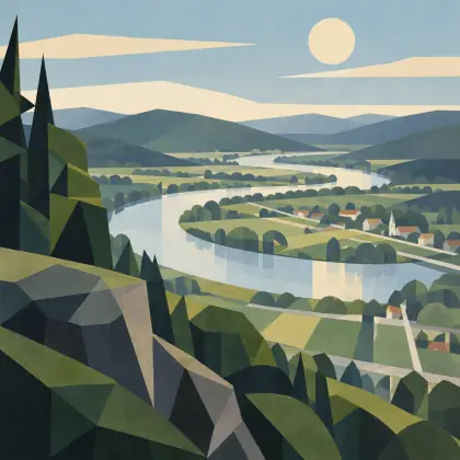 Above the Oxbow - poem by - Sylvia Plath