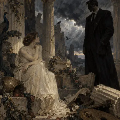 Conversation Among the Ruins - poem by - Sylvia Plath