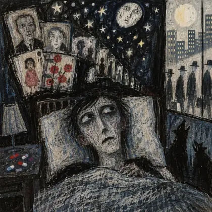 Insomniac - poem by - Sylvia Plath