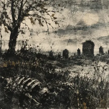 November Graveyard - poem by - Sylvia Plath
